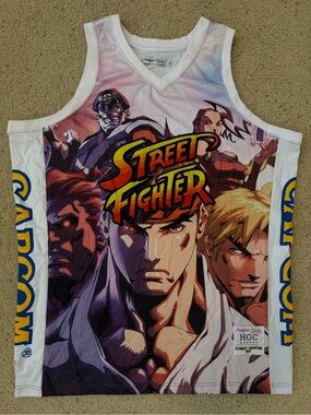 Headgear Classics Street Fighter Capcom AOP Basketball Jersey 6XL Ryu Ken
